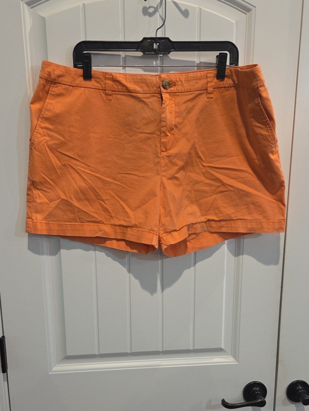 Faded Glory Coral-Orange Cotton Bermuda Shorts